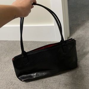 Hobo international black leather mini purse